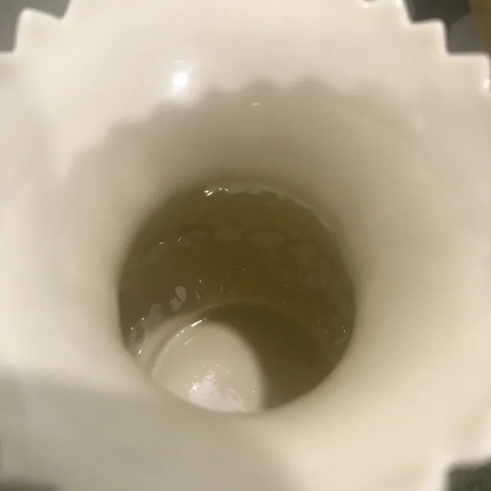 Belleek Ireland Porcelain Thistle Flower Vase 5.25